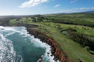 Poipu Bay 16th Coast Aerial